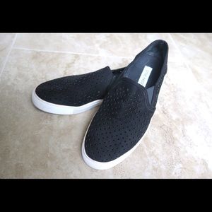 Steve Madden Owen Slip On Black Womens 10